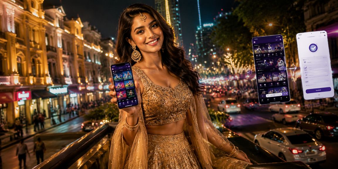 Bangalore MG Road with mobile payments theme